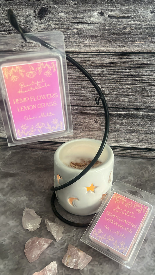 Hemp Flower & Lemon Grass Wax Melts